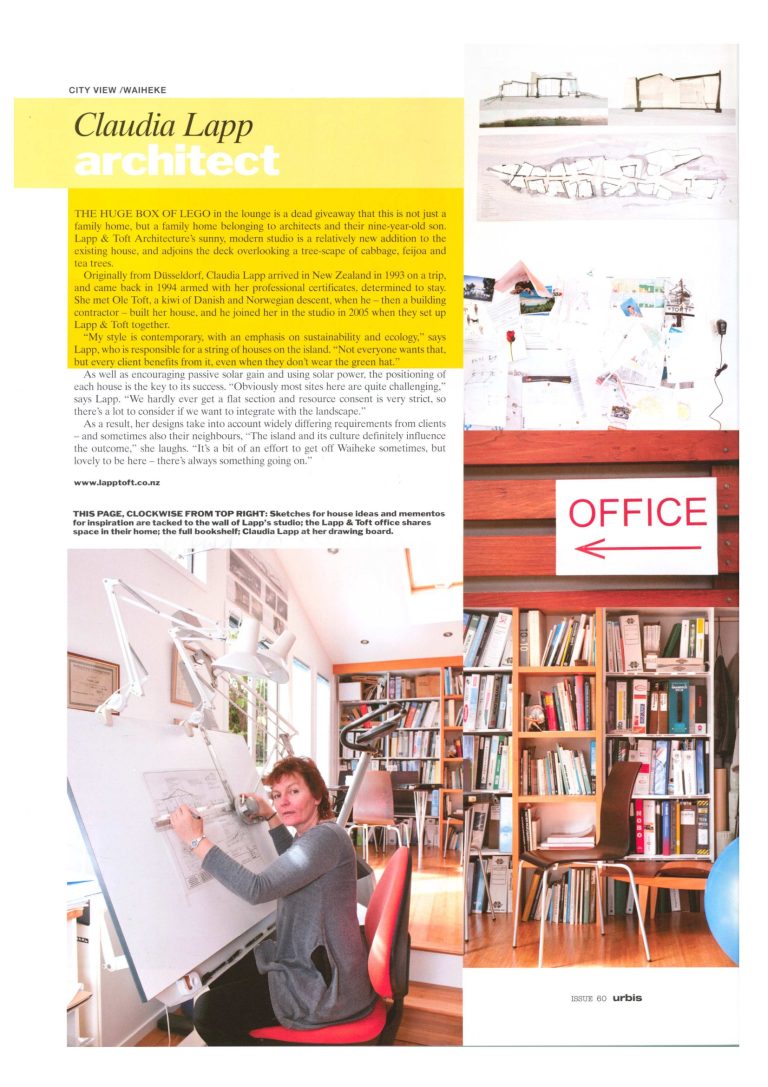 Article in Urbis 60- Feb 2011